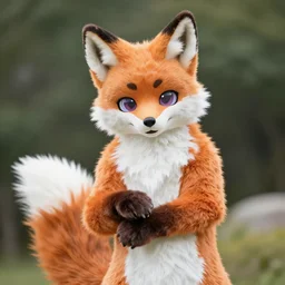an anthropomorphic fox, fursuit!!!!, cosplay
