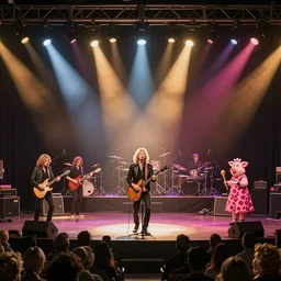 aerosmith playing at miss piggy's birthday party
