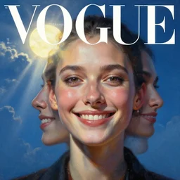 3 d, sci - fi, close - up, night, smiling fashion model face, sun, cinematic, clouds, sun rays, vogue cover style, poster art, blue mood, realistic painting, intricate oil painting, high detail illustration, figurative art, multiple exposure, poster art, 3 d, by tooth wu and wlop and beeple and greg rutkowski