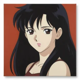 anime mila kunis by by Hasui Kawase by Richard Schmid on canvas
