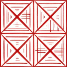 geometric patern, white and red colour, bold, simple, modern, illustration, lines