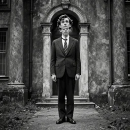 surreal dream, award winning black and white photography, kafkaesque