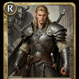 elven hero, handsome noble, d & d adventurer, keltic warrior, dark souls boss, elegant male character from warcraft!!, character portrait, trading card game art, masterfully shaded, extremely detailed, insane color, artstation, contour lighting, 4 k, game cover art, sharp focus, anatomically correct!!, classic fantasy, by artgerm