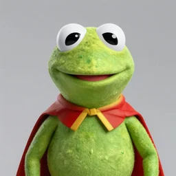 Kermit the frog as a modern day superhero, high detail, realistic, 4k