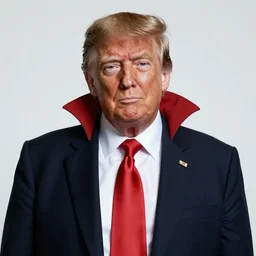 footage of donald trump as a vampire, candid portrait photograph, 4 0 mm