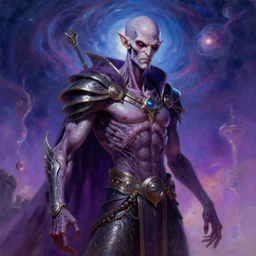 A cyborg Slenderman as the ultimate tyrant emperor of the universe. Realistic sci-fi concept. Trending on ArtStation. A vibrant digital oil painting. A highly detailed fantasy character illustration by Wayne Reynolds and Charles Monet and Gustave Dore and Carl Critchlow and Bram Sels