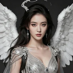 very beauty girl asian, wings, angel hyper detailed, insane details, intricate, elite, elegant, luxury, by ismail inceoglu dragan bibin hans thoma greg rutkowski alexandros pyromallis rene maritte illustrated, perfect face, fine details, realistic shaded, fine - face, pretty face, artstation