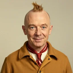 portrait of tintin, by tony sandoval.