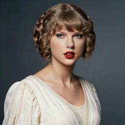 taylor swift as princess leia, portrait by sandro botticelli