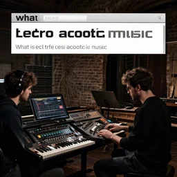 what iselectro acoustic music