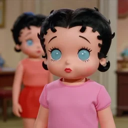 film still of 2 0 - year - old betty boop as miles morales in spider - man movie, 8 k, web - slinging through the city