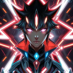 symmetry!! portrait of kaiba, yu gi oh, tech wear, glowing lights!! intricate, elegant, highly detailed, digital painting, artstation, concept art, smooth, sharp focus, illustration, art by artgerm and greg rutkowski and alphonse mucha