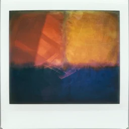expired polaroid of unknown things, scratches, light leaks, in the style of rothko and gerhard richter