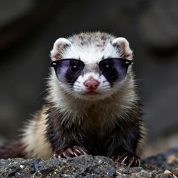 9 0 s rock album featuring a ferret in shades, album art