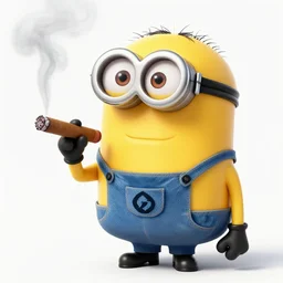 minion smoking a cigar