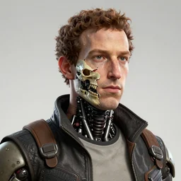 borderlands 3 !!! mark zuckerberg! cell shaded! scary head portrait of mark zuckerberg! torn face exposed skullcyborg as Borderlands 3 concept art, llustration, postapocalyptic grunge, concept art by Laurie Greasley, highly detailed, sharp focus,alien, HQ, 4K ,art by Laurie Greasley