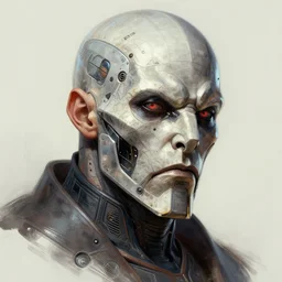 portrait, head only, doomguy!! hard edges, futuristic poster scifi, intricate, elegant, highly detailed, digital painting, artstation, concept art, smooth, sharp focus, illustration, dreamlike, art by artgerm