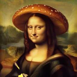 maxmushroom portrait by leonardo da vinci