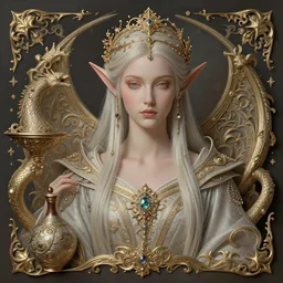 beautiful elven woman, still - life, fine art, soft lighting, beautiful lighting, insanely detailed and intricate, hypermaximalist, elegant, ornate, hyper realistic, super detailed