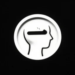 minimalist logo icon for a distracted mind, retro psychology, victo ngai, kilian eng, lois van baarle