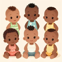 african american kawai characters babies - n 9