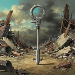a wholesome animation key shot of a cute empty scrapyard demolition site, studio ghibli, pixar and disney animation, sharp, rendered in unreal engine 5, anime key art by greg rutkowski, bloom, dramatic, dynamic lighting