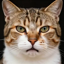 extreme indignation and disappointment cat face, no text