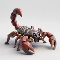 a clash royale unit model of a mechanical scorpion, 3d, 8k, very detailed