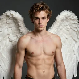 tyler posey with angel wings, detailed, award winning photography