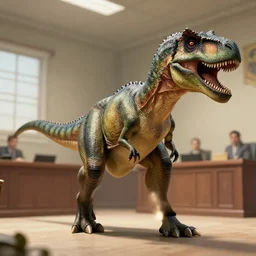 trex in a court