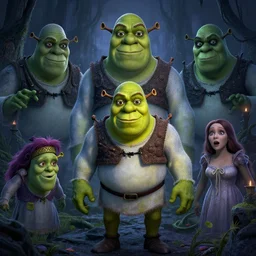 Shrek, horror, cursed images, spooky