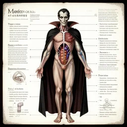 vampire anatomy reference sheet,
