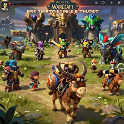 mount epic terrified pack mule screenshot world of warcraft mounts worldboss fantasy comics that looks like it is from borderlands by jesper ejsing, by rhads, makoto shinkai alena aenami artworks in 4 k beeple, thomas kinkade heartstone league of legends dofus overwatch