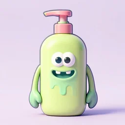 shampoo bottle monster