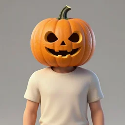 pumpkin headed man. - n 5