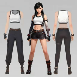 concept art of alternate outfit for tifa lockhart, trending on artstation