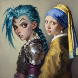 beautiful painting by jeremy mann yoji shinkawa patrick nagel, metal gear solid, only one head single portrait team fortress 2 scout the girl with the pearl earring as jinx the team fortress 2 scout team fortress 2 scout team fortress 2 scout scout team fortress 2 scout, yoshitaka amano intricate, elegant, highly detailed, digital painting, artstation, concept art, smooth, sharp focus, illustration, art by artgerm and greg rutkowski and alphonse mucha, 8 k