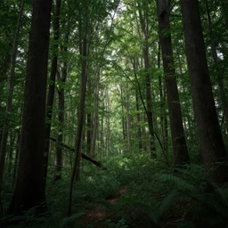 ombre realistic forest, 4k