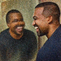 a portrait of Kanye West, laughing at his own mirror reflection, detailed, digital painting, artstation, concept art, donato giancola, Dante Gabriel Rossetti, alphonse mucha, Joseph Christian Leyendecker, WLOP, Boris Vallejo, Annie Leibovitz and Steve McCurry, David Lazar, Jimmy Nelsson, Breathtaking, 8k resolution, extremely detailed, beautiful, artistic, hyperrealistic, octane render