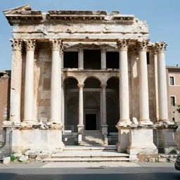 portra 800 street photography in ancient Rome