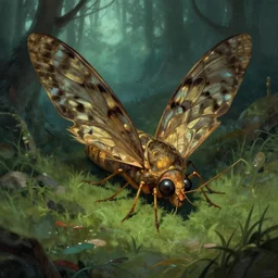 illustrated by gerald brom and greg rutkowski, the dead moth, masterpiece, fantasy art, artstation hq