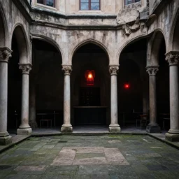 cloister as a nightclub