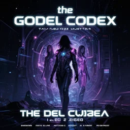 the godel codex, futuristic electro concert poster, the godel codex