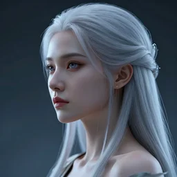 ashen pure cyber messengers of fate, beautiful detailed young woman faces, 8k resolution