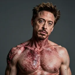 robert downey jr as a rotten inanimate corpse with rotten flesh on his face, robert downey jr stars in weekend at bernie's 3, bernie goes to vegas