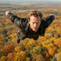 alf gordon shumway flying to melmac by ridley scott, rpg portrait, dynamic lighting, intricate detail, harvest fall vibrancy, cinematic