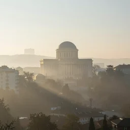 landscape photography of bucharest by marc adamus, morning, mist, rays of light, beautiful