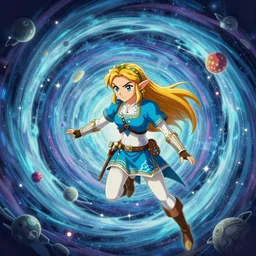 a beautiful picture of zelda trapped in a vortex to a psychedelic dimension by steve ditko and greg rutkowski trending on artstation