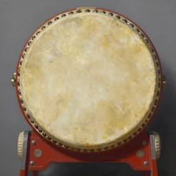 a painting of shamanic drums , matte painting, highly detailed, fantasy art