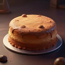 a space cake on a table, au naturel, hyper detailed, digital art, trending in artstation, cinematic lighting, studio quality, smooth render, unreal engine 5 rendered, octane rendered, art style by pixar dreamworks warner bros disney riot games.